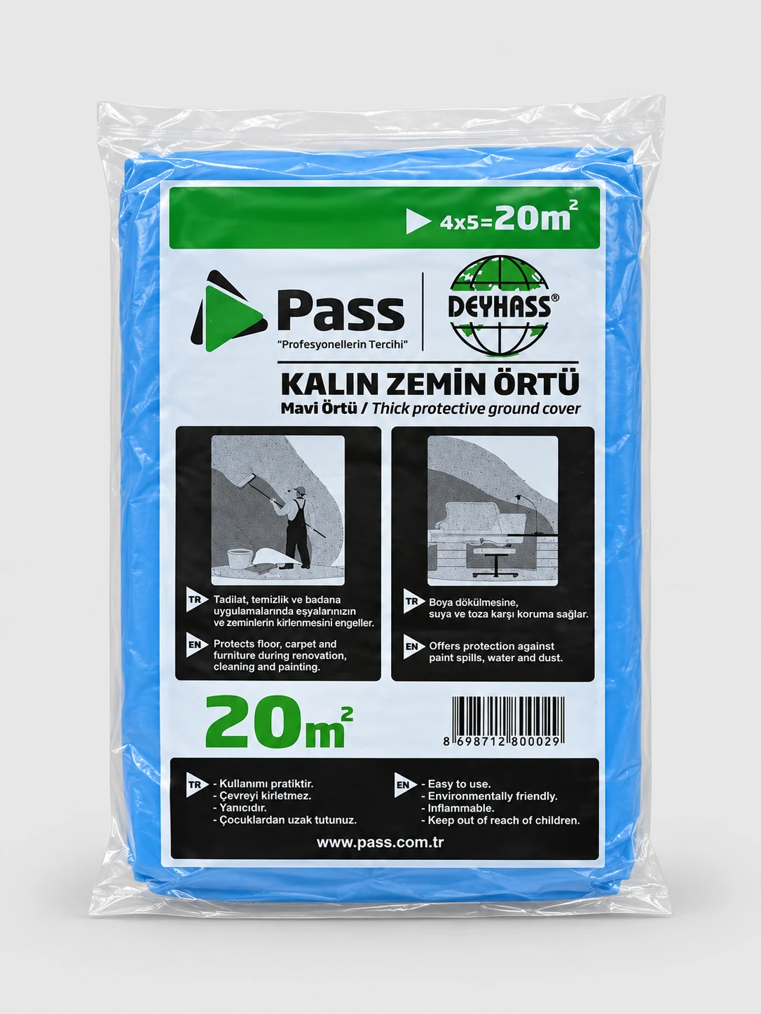 kalın zemin örtüsü 20m2 