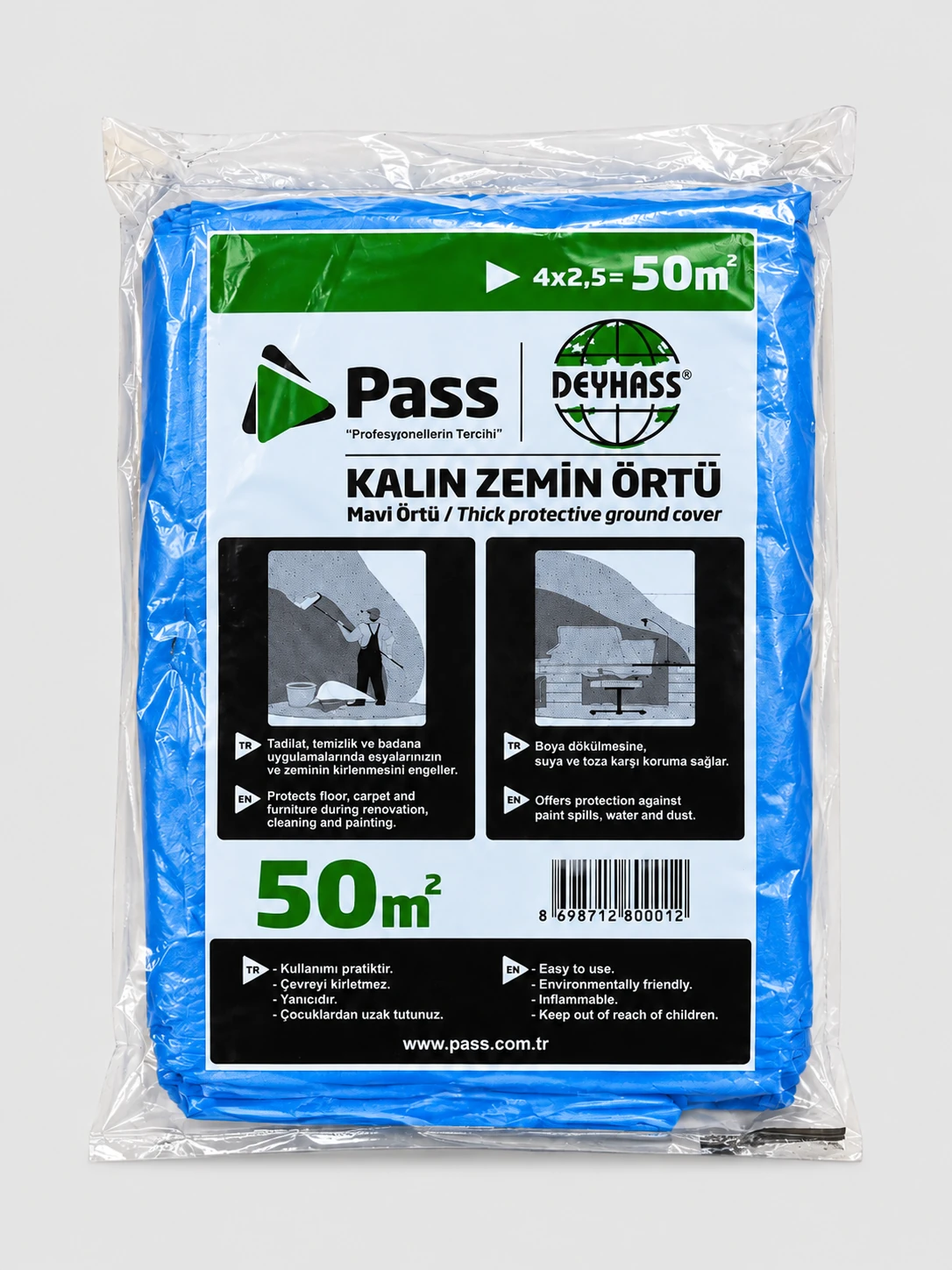 kalın zemin örtüsü 50m2