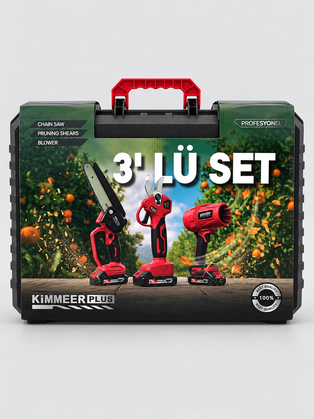 KİMMEER şarjlı BAHÇE SETİ 3 LÜ 