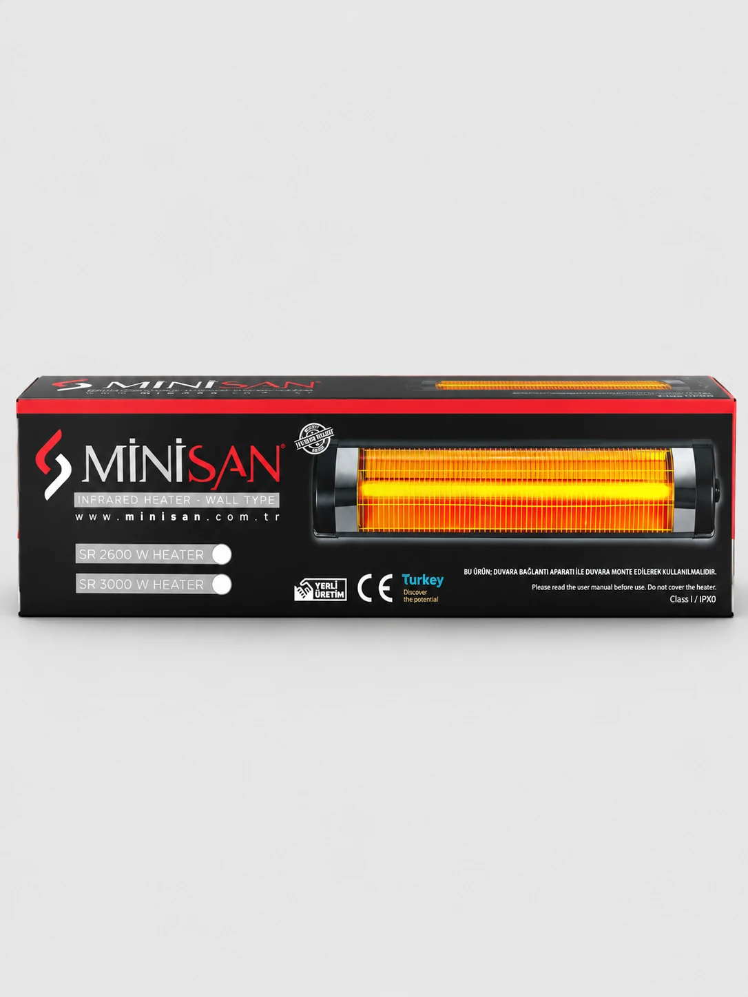 duvar tipi elektrikli ısıtıcı soba 3000w