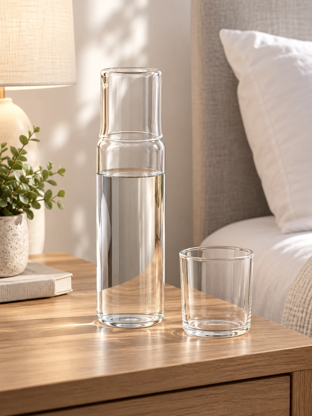 bardaklı baş ucu sürahisi 900 ml